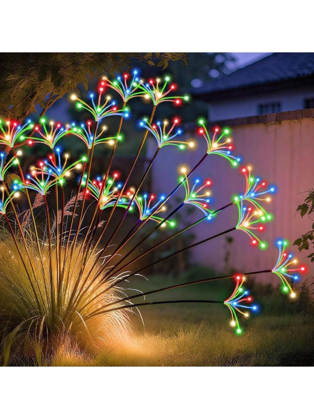 Upgraded Solar Swaying Starburst Lights - 2 Pack Waterproof Outdoor Decor